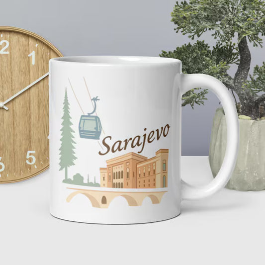Sarajevo Mug – Bosnia City Illustration Cup